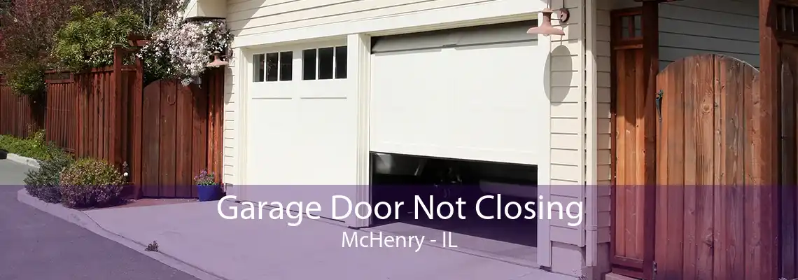 Garage Door Not Closing McHenry - IL