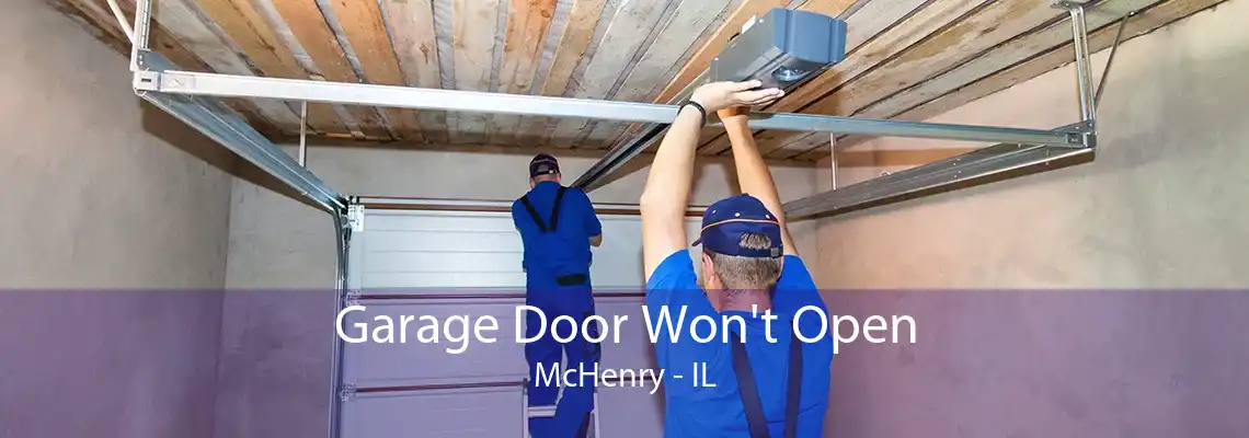 Garage Door Won't Open McHenry - IL