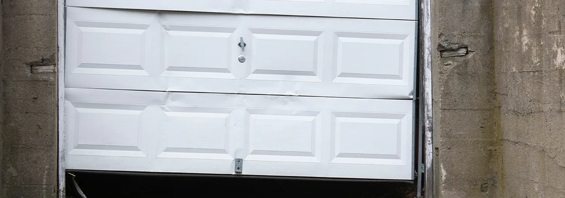 Garage Door Got Hit By A Car Dent Removal in McHenry, IL